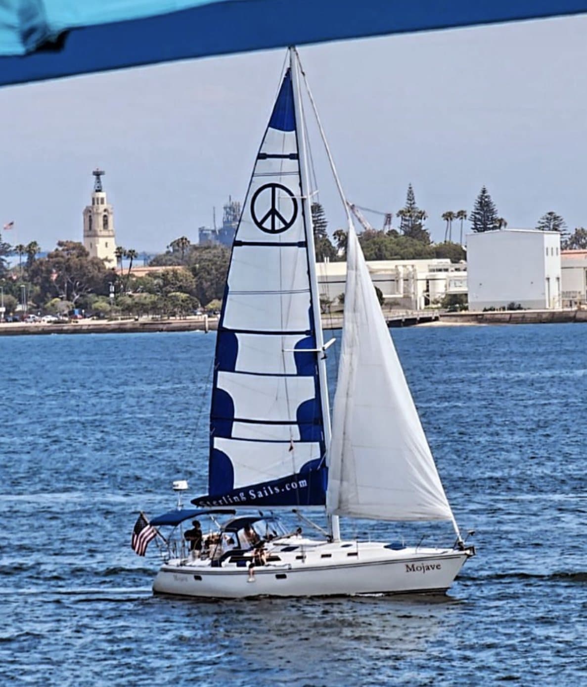 Anchored off Point Loma